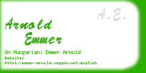 arnold emmer business card